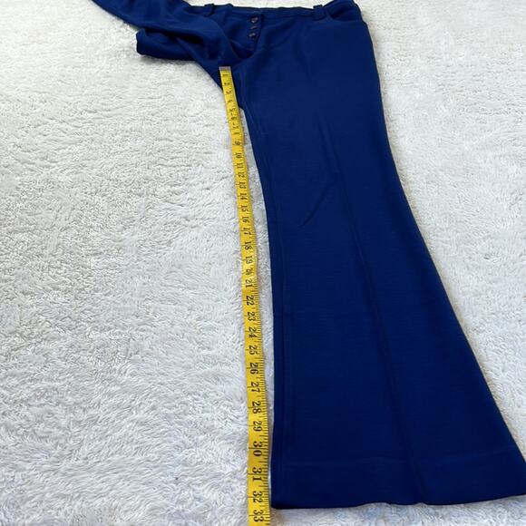 Vintage 70s 60s Sears Jr Bazaar button fly hi rise flare slacks pants, size Med - Picture 5 of 8